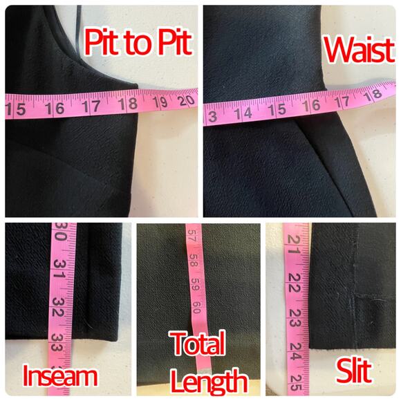 Trina Turk Black V-neck Sleeveless Flare Slit Leg Classic Evening Jumpsuit 10 - Picture 11 of 11